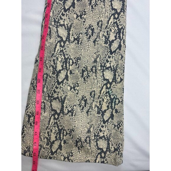 NWT Frame Women’s Size 27 Cream Snake Print Serpent Le High Flare Jeans - Picture 9 of 10